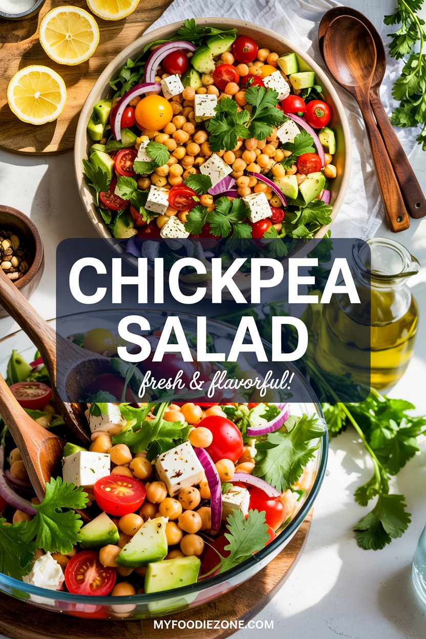 Easy Chickpea Salad with Lemon Dressing