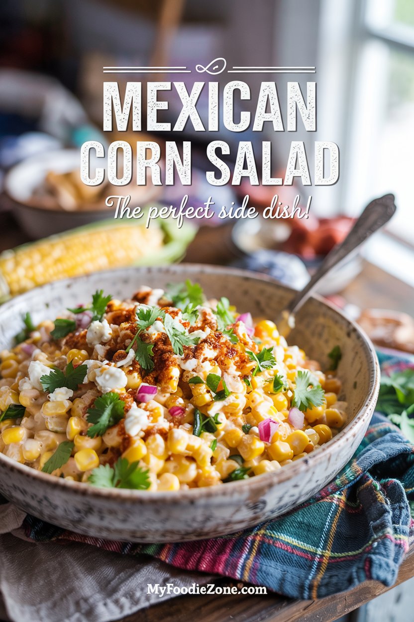 Mexican Corn Salad (Esquites-Style with Creamy Lime Dressing)